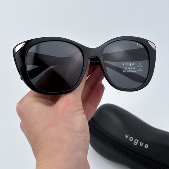 Vogue Women BRAND NEW Sunglasses Black Dark Grey Cat Eye VO5457S W44/87 main image 9